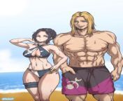 Beach episode with Katarin and Sigvald by HellCrossH from by loki 667