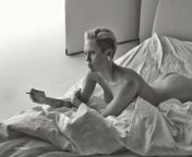 Miley Cyrus Nude Black and White Enhanced from nude black aunty