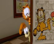 In the movie Garfield Gets Real, an animated Garfield movie aimed towards kids, the creators used an incredibly vulgar fan made comic wherein Jon threatens to sodomize Garfield if he doesn&#39;t help him pick out a tie. Picture of the comic in the comment from the garfield show พากย์ไทย