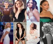 Pick pairs of 2 for each category. 1.) Everyday hj/bj. 2.) Once a week threesome just pussy. 3.) Once a month threesome just anal. 4.) Once a year threesome anything goes: Emma Watson. Sophie Turner. Chloe Bennett. Vanessa Hudgens. Elizabeth Olsen. Alison from threesome with my husbendتری سام با شوهرم