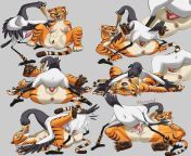 Master Crane x Master Tigress Commission [MF] (Hexecat) from master tigress