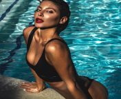 Black bikini pool shoot from sneha bikini shoot adult video