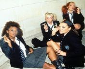 Spice Girls smoking cigarettes at the behind the scenes of the Polaroid Cam Commercial, 1997 ?? from people taking bath at the sangam the confluence of the rivers ganges f509ef jpg
