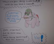 Cuddlebug on a mission! (Drawn by Man-Bat-Person-thing) from pearley man