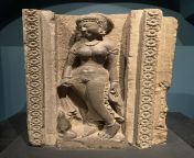 Lady with a Parrot, Gupta Period, Sakrigalighat, Jharkand, 4th- 5th Century CE. Now displayed at Bihar Museum, Patna, India. [12001600] from patna mt