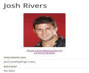 Anyone know Josh Rivers&#39; ig or twitter? https://www.iafd.com/person.rme/perfid=joshrivers/gender=m/josh-rivers.htm from rivers