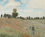 Poppy Field,Claude Monet, 1873, [6000 x 4333] from claude monet painter documentaries
