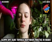 ??!! NEW : Sloppy Spit Slikk Tentacle Deepthroat Practice in Braids ft a soft, small-sized Slikk by TwinTailCreations! - Lucy LaRue / @LaceBaby from ruben slikk
