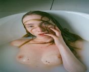 Bath with milk [Olympus AF-1, Fujicolor Superia X-tra 400 Film, 35 mm, f/2.8, iso 400 ] from breasting with milk blue film