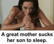 MOM SUCKS SON TO SLEEP from mom catch son to sex
