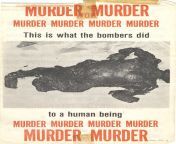 &#34;MURDER MURDER MURDER. This is what the bombers did to a human being&#34; - 1978 Royal Ulster Constabulary poster on the IRA&#39;s La Mon restaurant bombing from morocco murder
