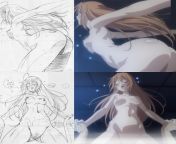 sketch vs anime [mayo chiki] from miho chiki