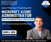 MTA India is providing Microsoft Azure Administrator Certification Training Program . This training program specially designed for both students and corporate professionals who want to be the master in Microsoft Azure Certification. from microsoft