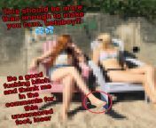 Did you really think I would let you see girls in bikini, beta???? from collge girls fasann bikini sxe videos