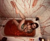 Just bathing in the blood of my enemies ?? subscribe to the link in my bio to see much more... from blak man in gril blood