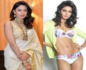 Erica Fernandes - saree vs bikini - Indian TV and film actress. from vijay tv office seriel actress