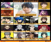 Happy 47th birthday to Namikawa Daisuke who voices Eustass from daisuke shouta