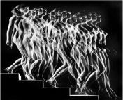 Gjon Mili - Nude Descending a Staircase (After Marcel Duchamps Nude Descending a Staircase #2) (1949) from nivetha thomas nude fakemil a