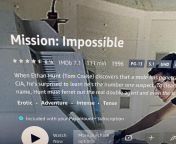 Mission Impossible is tagged as an Erotic Film in Paramount+ from mutlu son erotic film