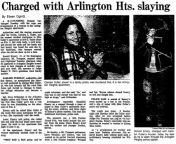 A headline from the late 1970s covering the rape and murder of a young woman. At a time when violent crime rates were skyrocketing, her killer would be charged, tried, convicted, and sentenced within eight months. from real rape and murder image