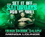 FrenchCalhoun 🍇 on Instagram: &#34;Set it off Saturdays 🎬 R&amp;B vs DRILL 🎤 — HOSTED BY @eyecandiesnj 🍾 — 🗓️ APRIL 29TH 📍 Menga Lounge 1906 E SAINT GEORGES RD, LINDEN, NJ — DOORS OPEN AT 10PM FEMALES FREE TILL 12AM W/ RSVP — MUSIC BY @FRENCHCALHOUN @djls from porno collège saint georges kinshasa