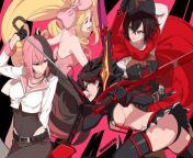 team rwby:ruby, why are you fighting against a 12 year old looking girl with the help a half-naked girl? from japan half naked girl