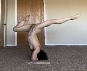 I love doing stretchy yoga nude :) from marling yoga nude