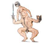 Sir Trevor Trail: Double Decker Nudist Knight, Me, Pen, 2020 from vanessa decker neighbour