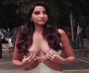 Nora Fatehi Touching Her Boobs? from nora fatehi nude butt