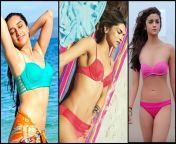 [Shraddha, Deepika, Alia] 1) Start your way from the toes and lick your way upto ass and pussy 2) Start from the lips and work your way down to boobs 3) Kiss/Lick her entire body except for pussy from rung way