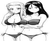 Day 63 Of Our Bikini Nonna Addiction! Someone Took A Picture Of Both Nonna And Klara, And Decided To Set It In Black-And-White! I Personally Prefer The Vibrant Colors, But What Are Everyone Else&#39;s Thoughts? from nonna succhia