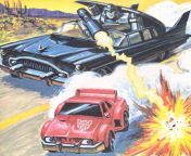 From the book The Great Car Rally in 1984, where the Autobots enter a race to win a year&#39;s supply of free gas and oil, and the Decepticons are out to stop them. from rally race scandal