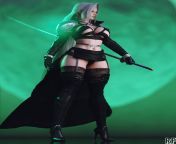 Female Sephiroth (Rude Frog 3D) [Final Fantasy] from awsl 3d final fantacy