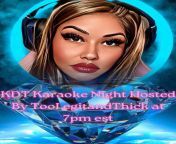 @TooLegitandThick is going live at 7pm EST for karaoke night. Come and sing with us in the KDT discord also dont be shy. Lets make connects and have fun and support the stream also!!??? https://m.twitch.tv/toolegitandthick #KDTGAMING from sing movie aunty