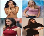 Zoe Kravitz, Natalie Portman, Jennifer Connelly, Thomasin McKenzie. 1) bed breaking rough sex &amp; cum on her back, or tits 2) slow passionate sex w/dirty talk and bareback creampie 3) use her mouth however you want 4) Marry/Breed &amp; have the best sex from best sex posit