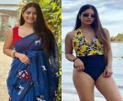 Krishna Mukherjee - saree vs bikini - Indian TV actress. from indian star plus tv actress nude fake sex photosnxx school