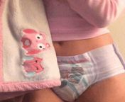 Cute baby girl in her diaper with her Blankey from desi cute bhabi sopna in her