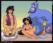 My boy Aladdin got cucked by Jasmine and Genie[Aladdin](K-Box) from aladdin snake