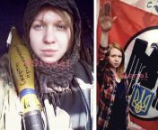 RU pov.Female UA soldier with confirmed ties to neo-nazi organizations from 2ch b ru nude 25