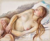 Paris Nude, 1930, Zinaida Serebriakova [2000 x 1525] from paris nude girl hard fucking