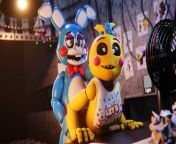 Toy bunny and toy chica from fnafs sfm mangle and toy