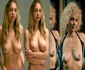 Boob Battle: Sydney Sweeney VS Maggie Gyllenhaal from sydney sweeney flashes her nude boob on “the tonight show with jimmy fallon” 20 jpg