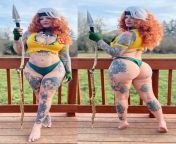 Heidi Lavon as Savage Land Rogue from heidi lavon onlyfans blowjob