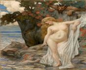 Women and the Spirits of Nature, Janis Rozent?ls, Oil on Canvas, 1907 from ru bbs ls models nude jpg