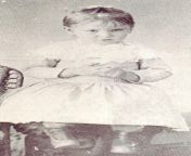 A portrait of Bessie Barker shortly before her death at age 2 years and 9 months. Bessie wandered away from her family on December 27, 1890, and was found frozen to death eleven miles away. from bascal machalaniv barker