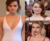 Emmas Watson, Stone and Roberts - WYR 1. Single night where anything goes. 2. Marry with bi-weekly hot sex 3. She brings a male friend and you watch (specify male participant) from sex 3 2 mb dawonlod