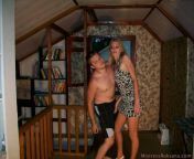 Russian ballbusting grab from ballbusting grab squeeze