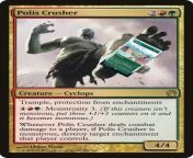 Polis Crusher was the OG of MTG card foot fetish. from bapak polis