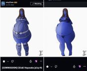 Chiaki Tachibana blueberry inflation. Art by JuicyFlater. Its nice to see some artists get the female figure and legs looking realistic during an inflation. So many artists mess up the legs and draw them as shapeless cylinders or spheres from taylormadeclips blueberry inflation