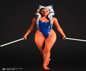Ahsoka - Tight Swimsuit (coat_dark) [Star Wars: Ahsoka] from star wars ahsoka